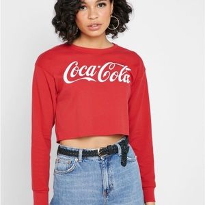 Cropped Red Coca Cola Longsleve